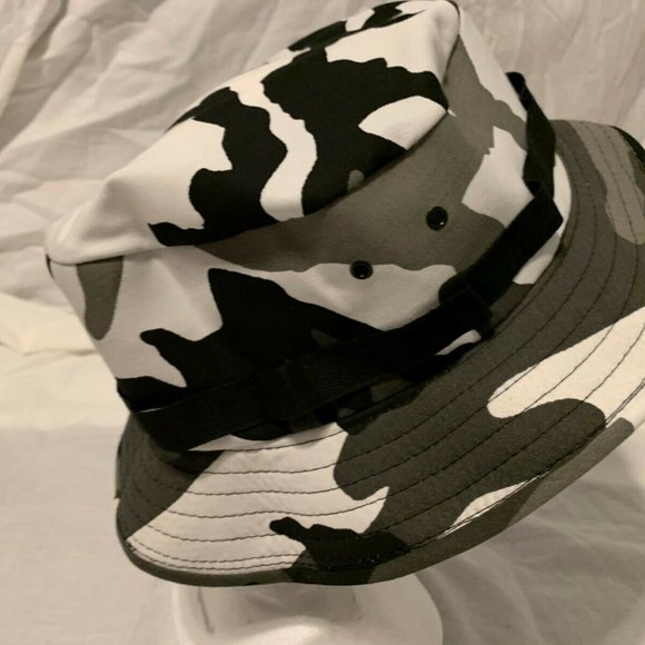 NEW B/W BDU ARCTIC SNOW URBAN WINTER HUNTING FISHING BOONIE SUN HATS - Picture 10 of 12